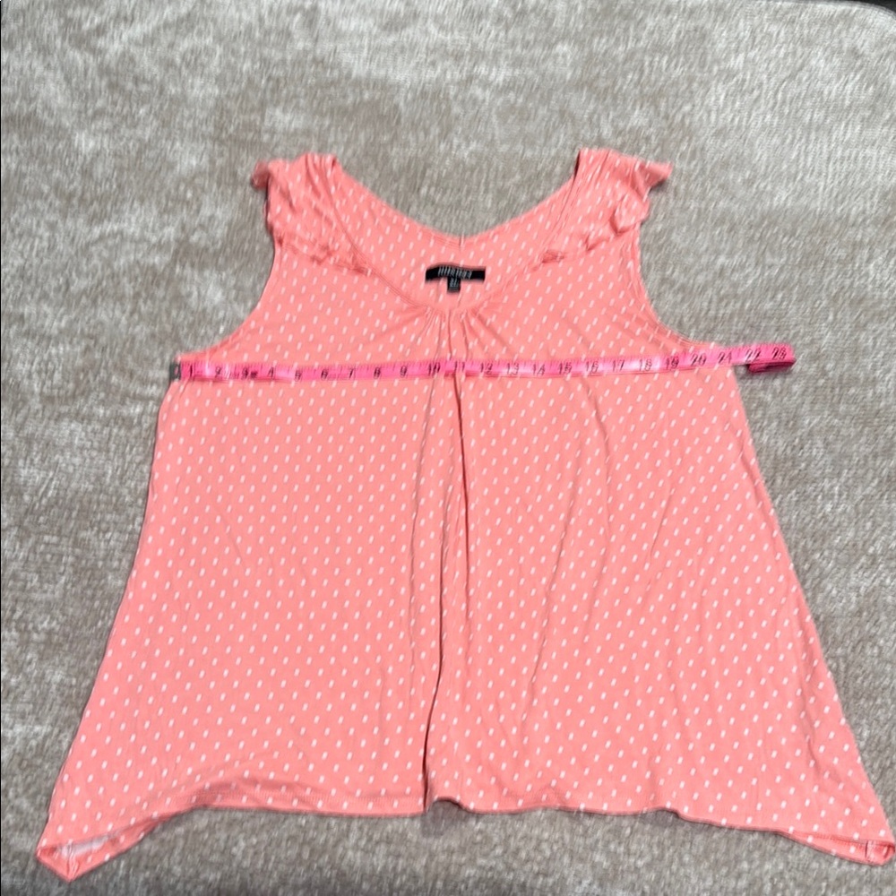 Ellen Tracy Coral Polka Dot Women's Sleep Dress - Picture 4 of 7